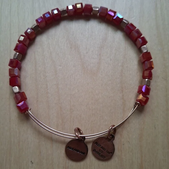 Alex and Ani Jewelry Alex And Ani Red Beaded Expandable